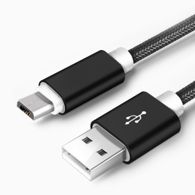 Android Braided Cable Black