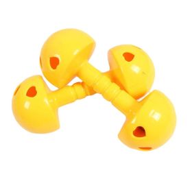 2 Pairs Dance/Gymnastics Mushroom Shape Toy Dumbbell Plastic Dumbbell with Bell