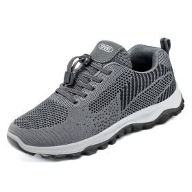 Men's And Women's Fashion Casual Soft Bottom Running Shoes (Option: B P20 Gray-37)