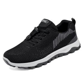 Men's And Women's Fashion Casual Soft Bottom Running Shoes (Option: B P20 Black-37)