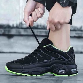 Running Shoes Breathable Men's Sneakers Fitness Air Shoes Cushion Outdoor Brand Sports Platform Mens Sneakers Zapatos De Mujer (Color: 0138 black green, size: 39)