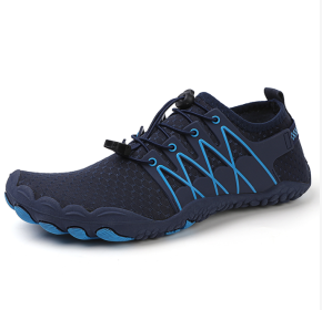 New couple fitness sneakers outdoor beach swimming shoes men's and women's outdoor fitness shoes (Color: Dark Blue, size: 46)