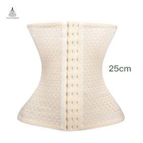 Waist trainer shaper corset slimming Belt underwear body shaper shapewear faja slimming belt tummy Sheath (Color: beige 1, size: XL)