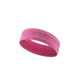 Pink Outdoor Sports Headband Portable Fitness Hair Bands Man Woman Hair Wrap Brace Elastic Cycling Yoga Running Exercising (Color: Pink)