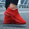 2022 Men Breathable Comfortable Rubber Walk Jogging Non-Slip Sports Shoes Male Running Slip-on Sneakers Outdoor Fitness Trainers