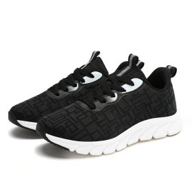 Women Girls 35-41 Casual Sneaker Breathable Mesh Summer Light Cozy Outdoor Running Sport Shoes Fitness Spring Autumn Comfortable (Color: Black, size: 36)