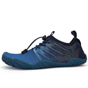 Unisex Hot Fitness Sneaker Cross-Training Crossfit Shoes High Quality Soft Comfortable Breathable Mesh Tennis Yoga Gym Treadmill (Color: Blue, size: 36)