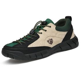 Outdoor Casual Sneaker Mountain Climbing Shoes (Option: Gray Green-37)